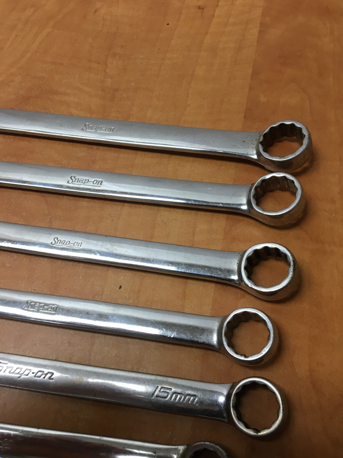 Snap-On METRIC OEXM Series Combination Wrench 9pc Set 11mm-19mm OEXM190 OEXM180
