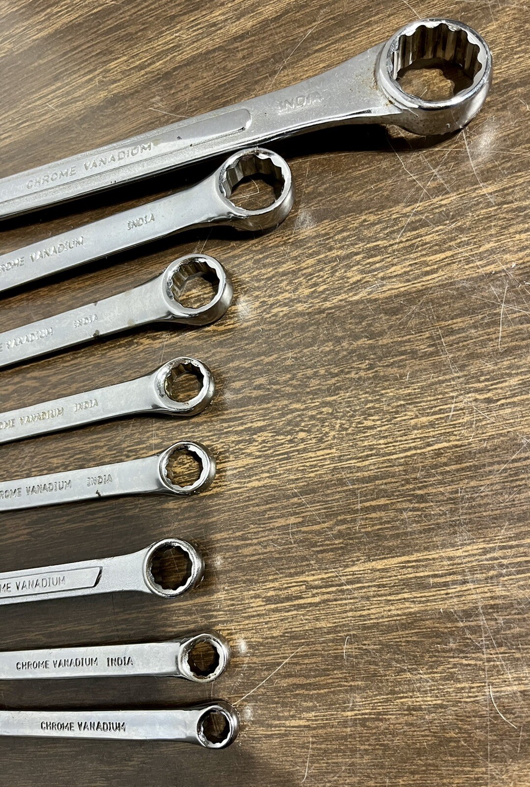 Pittsburg Vtg. Combination Metric & SAE Wrenches 12pt. Forged Steel India