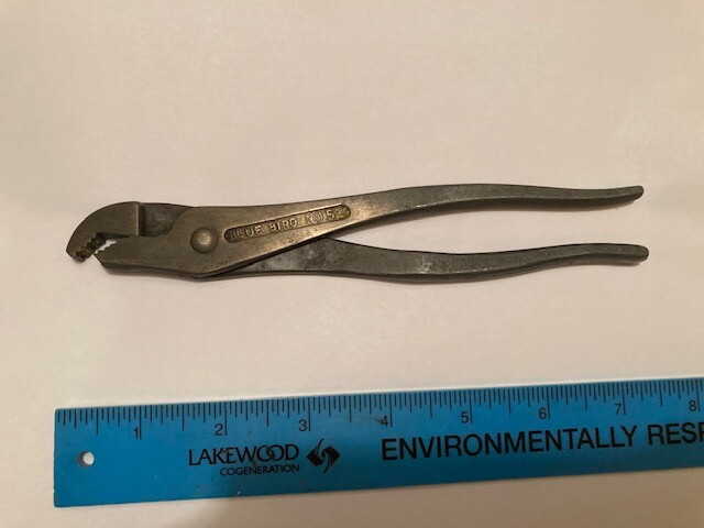 MADE IN USA – Vintage BLUE BIRD #52 7 1/2″ BATTERY TERMINAL PLIERS – FREE SHIP