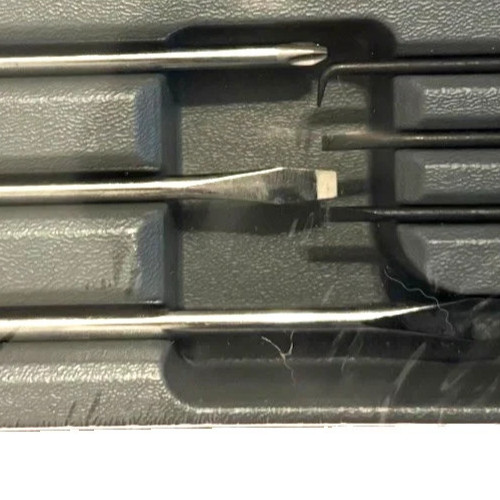 Snap On 10pc RED Hard Handle Combination Screwdriver Prybar Set SDDDPBX100R New