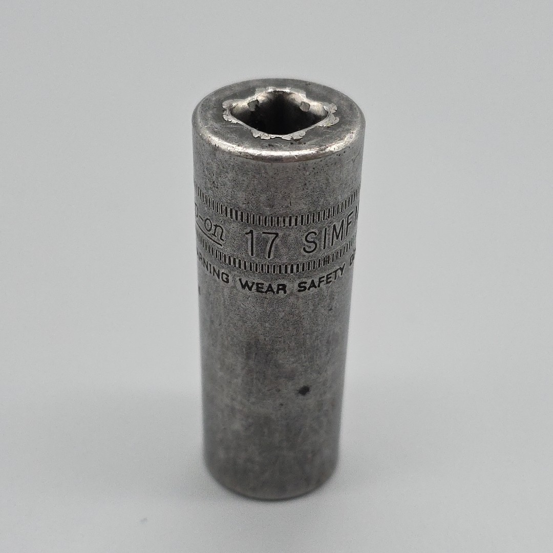 Snap-on Tools SIMFM17 3/8″ Drive 17mm 6 Point Deep Impact Socket Metric USA