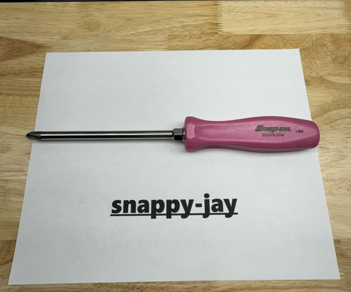 Snap-on Tools USA NEW PEARL PINK Hard Handle #3 Phillips Screwdriver SDDP63IRAPP