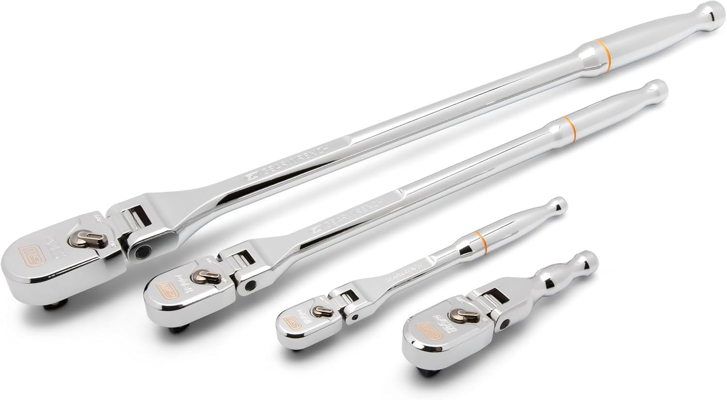 GEARWRENCH 4-Pc 120XP Flex Handle Teardrop Ratchet Set | 1/4″ 3/8″ 1/2″