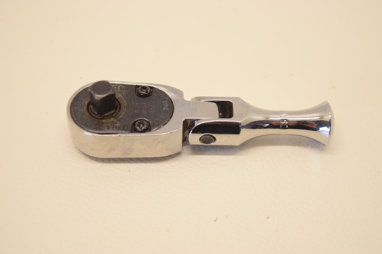 SNAP ON TKF72 Stubby Flex Head Ratchet 1/4” Drive USA TOOLS – USED