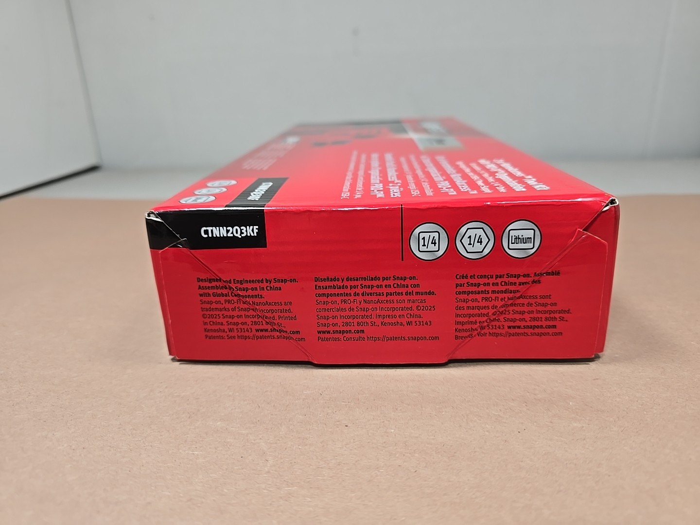 SNAP ON TOOLS NEW CTNN2Q3KF Nano/Axcess Tool Kit RED 1/4″ Drive & Hex Bit 2Pc