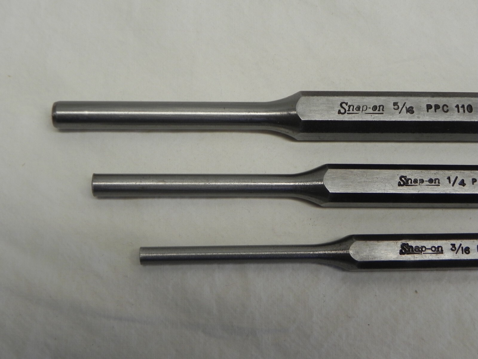 Snap-On 3 Piece Pin Punch Set PPC Series (LOT7441)