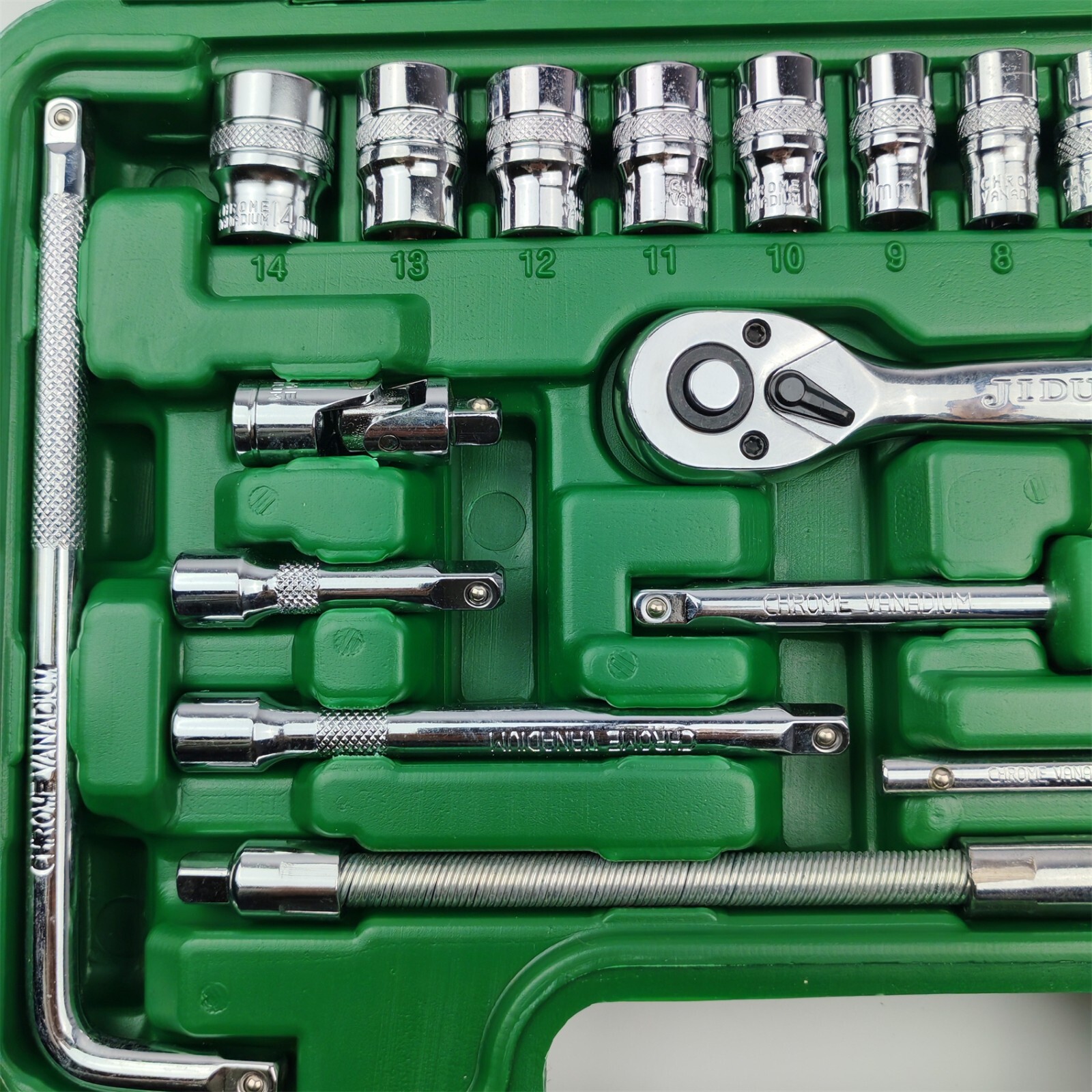 54pcs Socket Wrench 1/4-Inch Drive Socket Set Ratchet Wrench Car Repair Tools