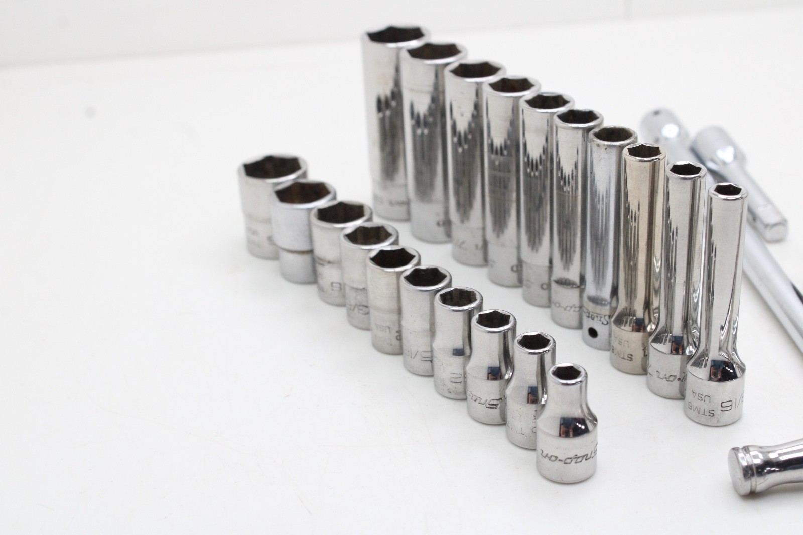 Snap-on 144TMPB 44 Piece 1/4″ Drive 6-Point Metric/ SAE General Service Set USA