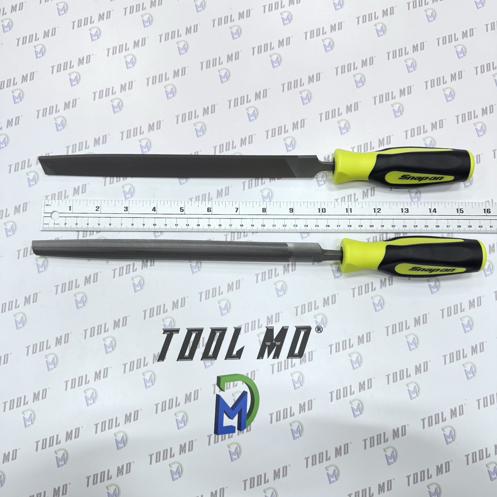 Snap-on Tools PORTUGAL NEW 4-Piece HI VIZ YELLOW Mixed File Set SGHBF600AHV