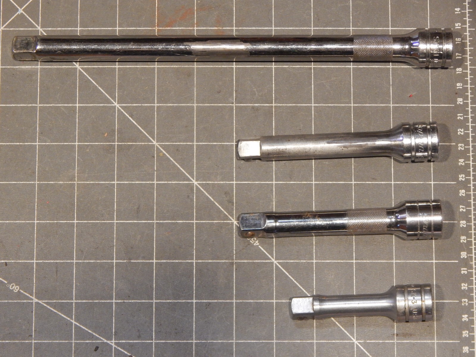 Snap On 4Pc 1/2 Drive Socket Extension Lot 3″ SX3 5″ SXK5 11″ SXK11 Dr Ground On