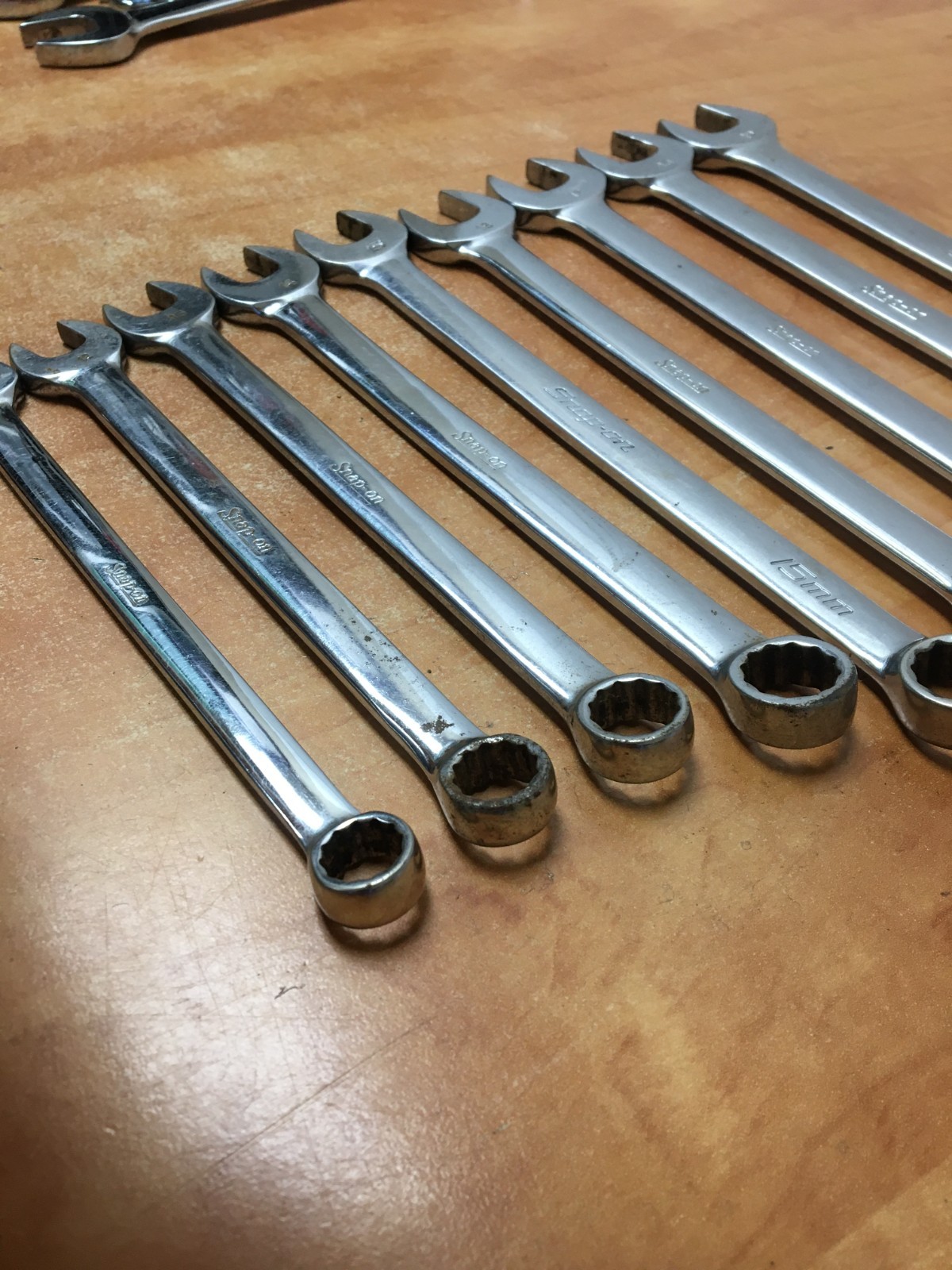 Snap-On METRIC OEXM Series Combination Wrench 9pc Set 11mm-19mm OEXM190 OEXM180