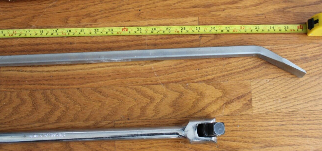 ABN 36” Heavy Duty Pry Bar Crowbar Breaker Tool & Cr-V Steel 24.5″ Drive Breaker