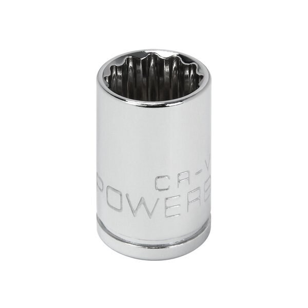 2 pack Powerbuilt Tools 12-Point 3/8″ Drive SAE 1/2 inch Mechanics Socket 641004