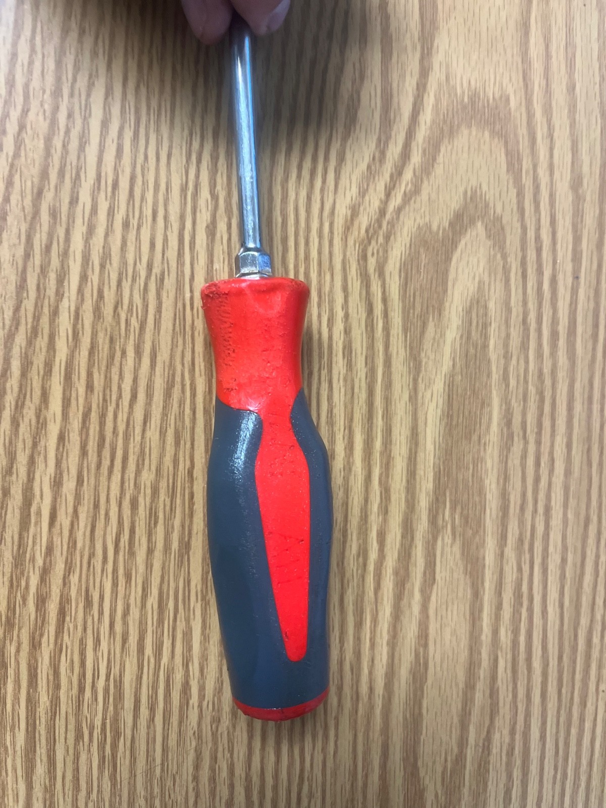 SNAP ON SHD4 -RED/GRAY COMFORT GRIP HANDLE 1/4 FLAT BLADE 8.75″ LONG LOT#46
