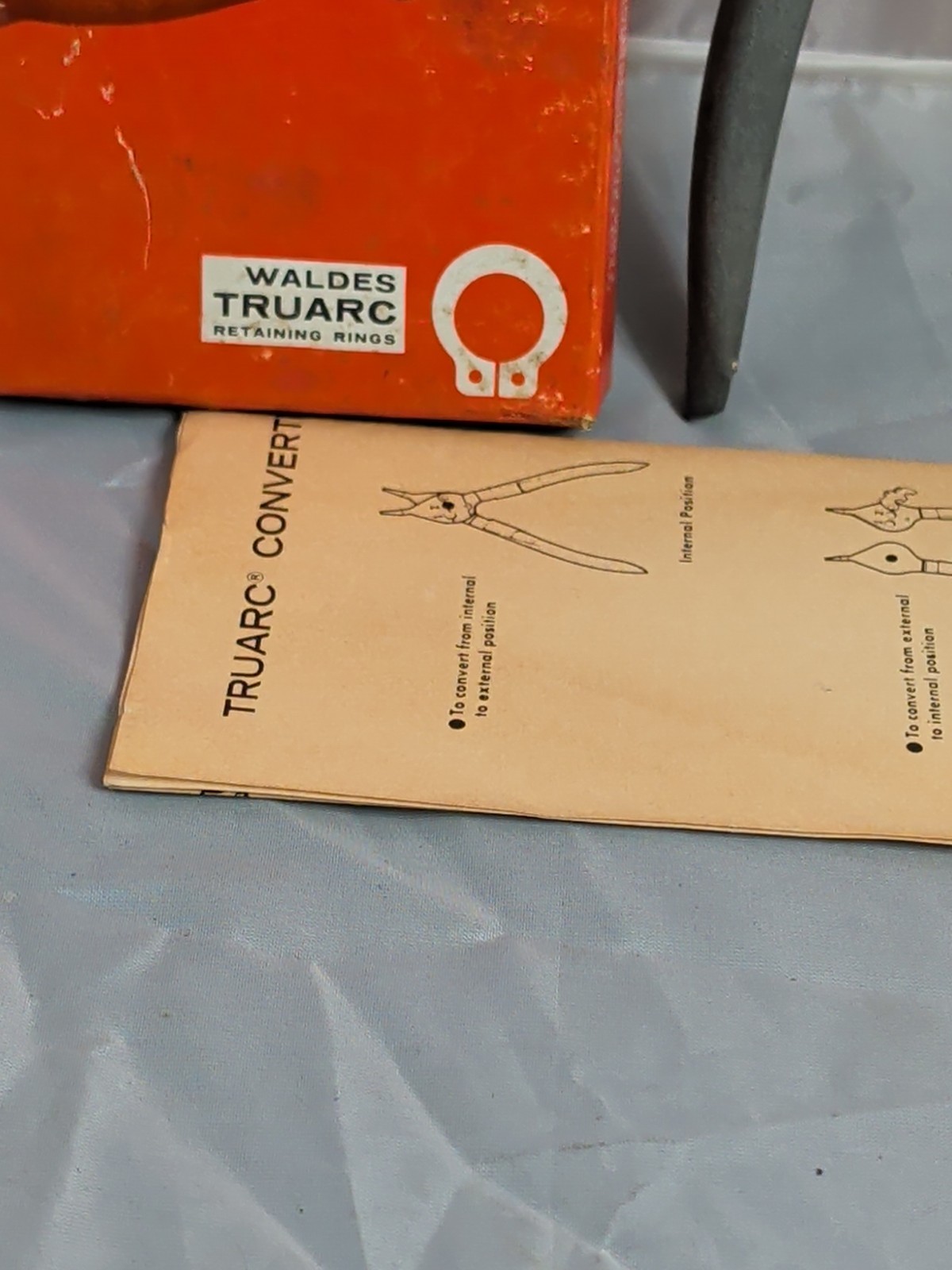Sears Waldes Tru Arc Convertible Snap Ring Plier Set Pre Craftsman 1344 USA Nos