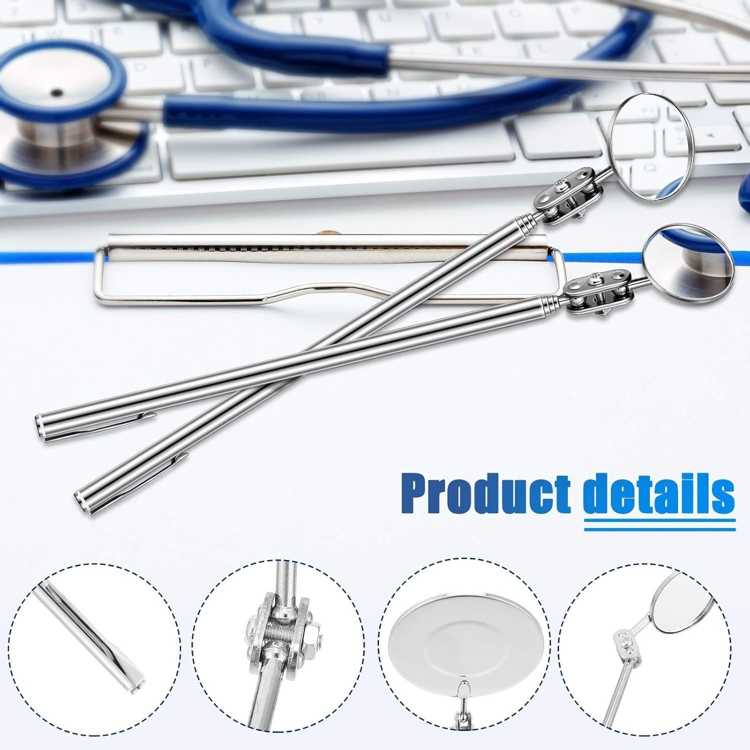 3-Piece Telescoping Inspection Mirror – Versatile Tool for Detailed Observations