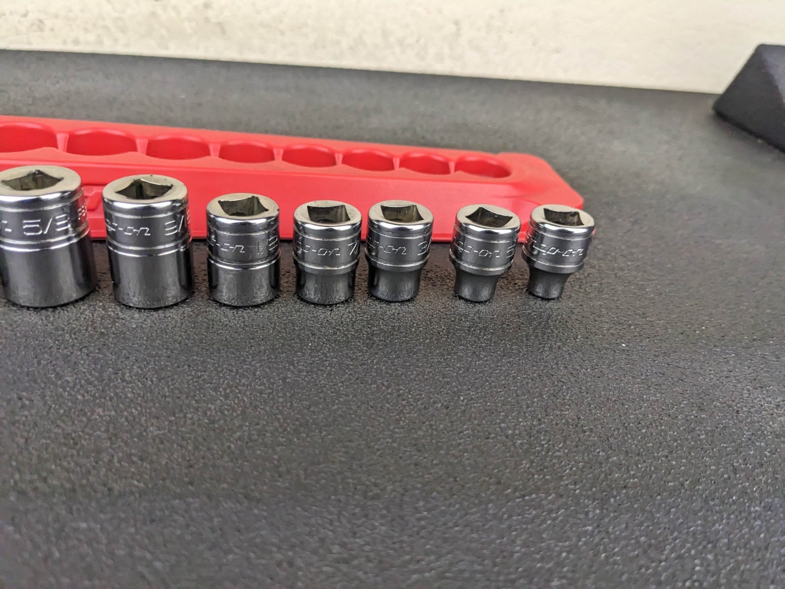 #bp369 Snap-On Tools 211FSY 11pc 3/8″ Drive 6-Point SAE Drive Shallow Socket Set