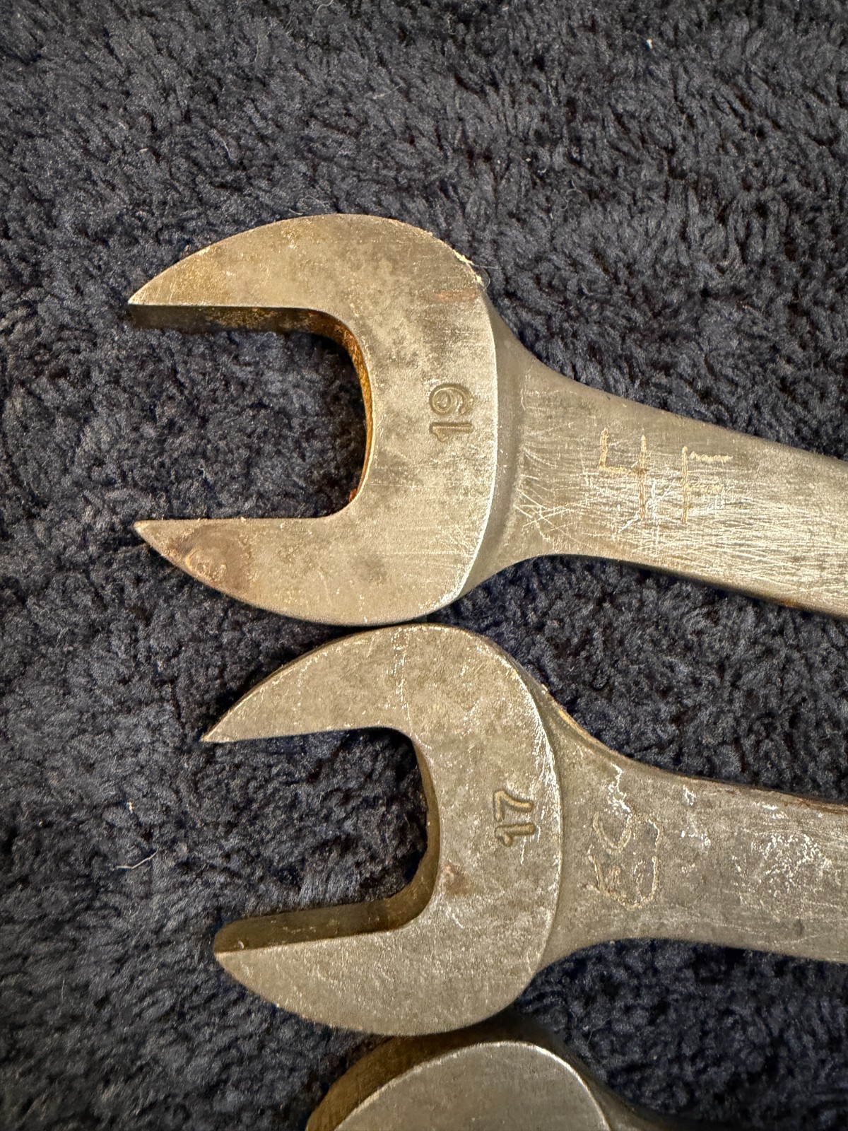 Snap-on 5 Piece Combination Wrench Set, GOEX See description for sizes. USED