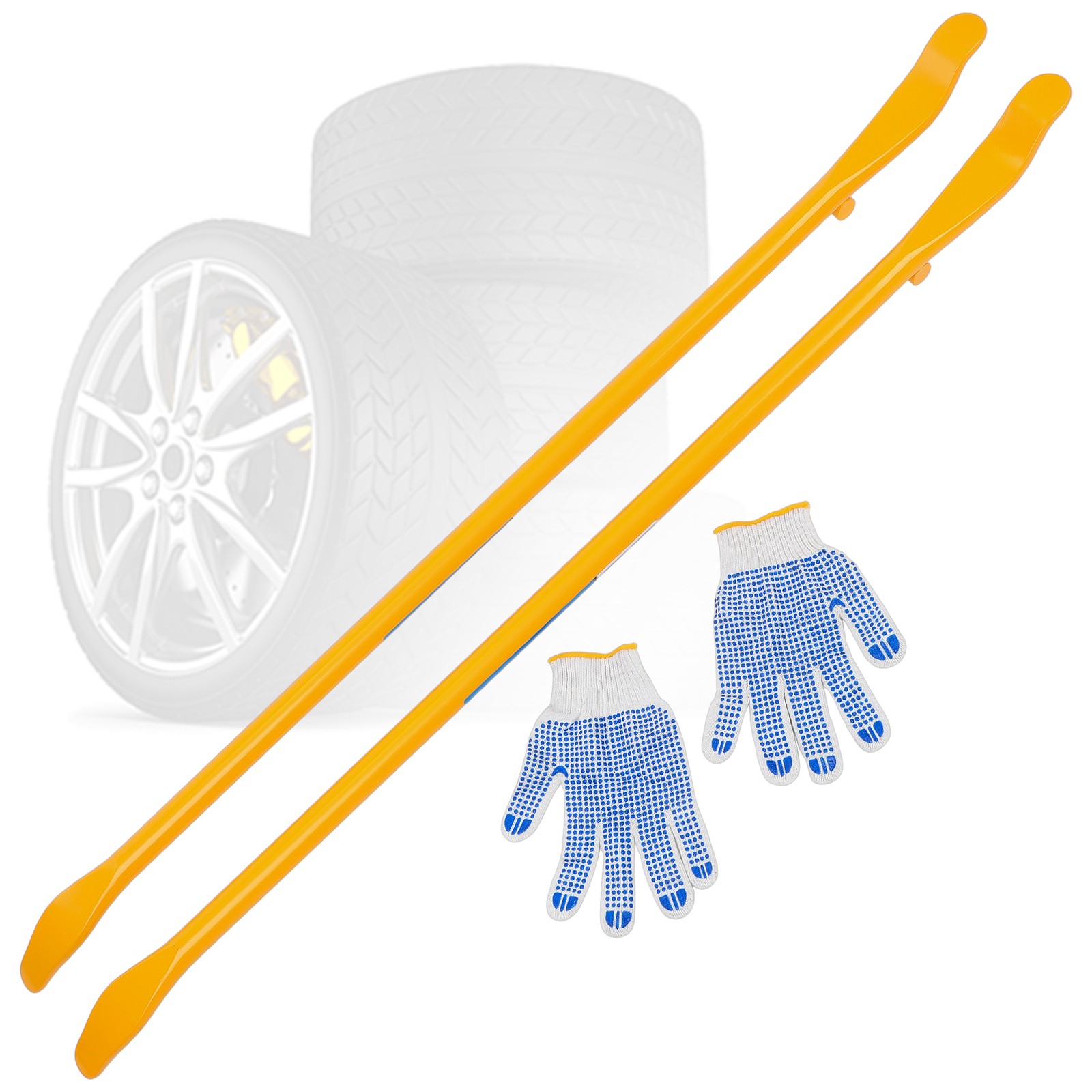 2-Pack Tyre Fitting And Changing Tool For Fitting & Removal 41in Handle w/ glove