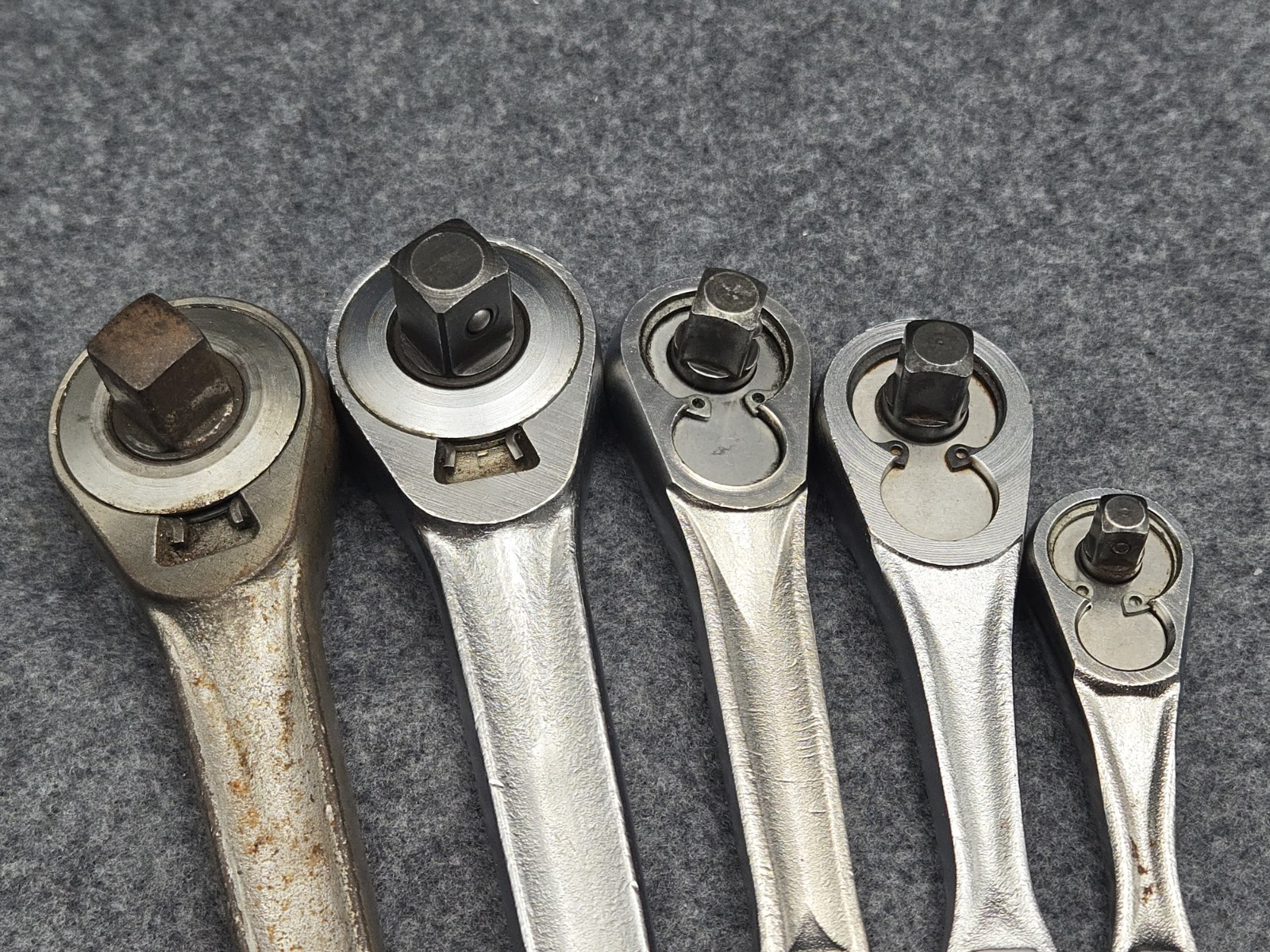 Craftsman USA Ratchets 1/4″, 3/8″, 1/2″ Drive Lot of 5