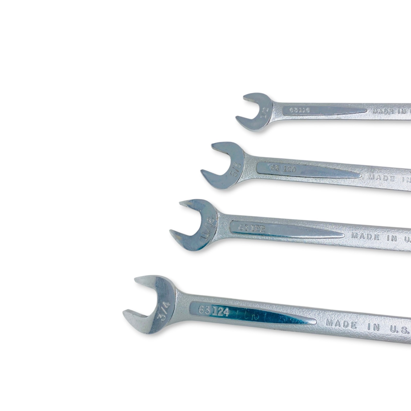 Easco USA Combination Wrench Mechanics Hand Tool Lot Set SAE, 4 Pcs