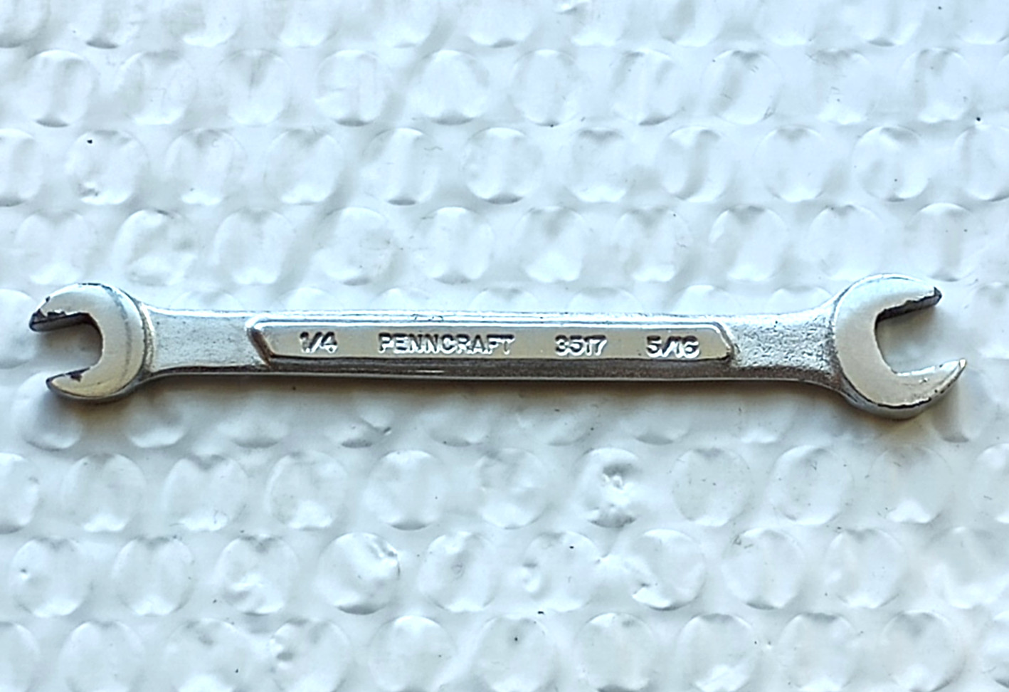 PENNCRAFT 3517, 1/4″ x 5/16″ DOUBLE OPEN-END WRENCH, 4.3″ LONG *USA MADE*