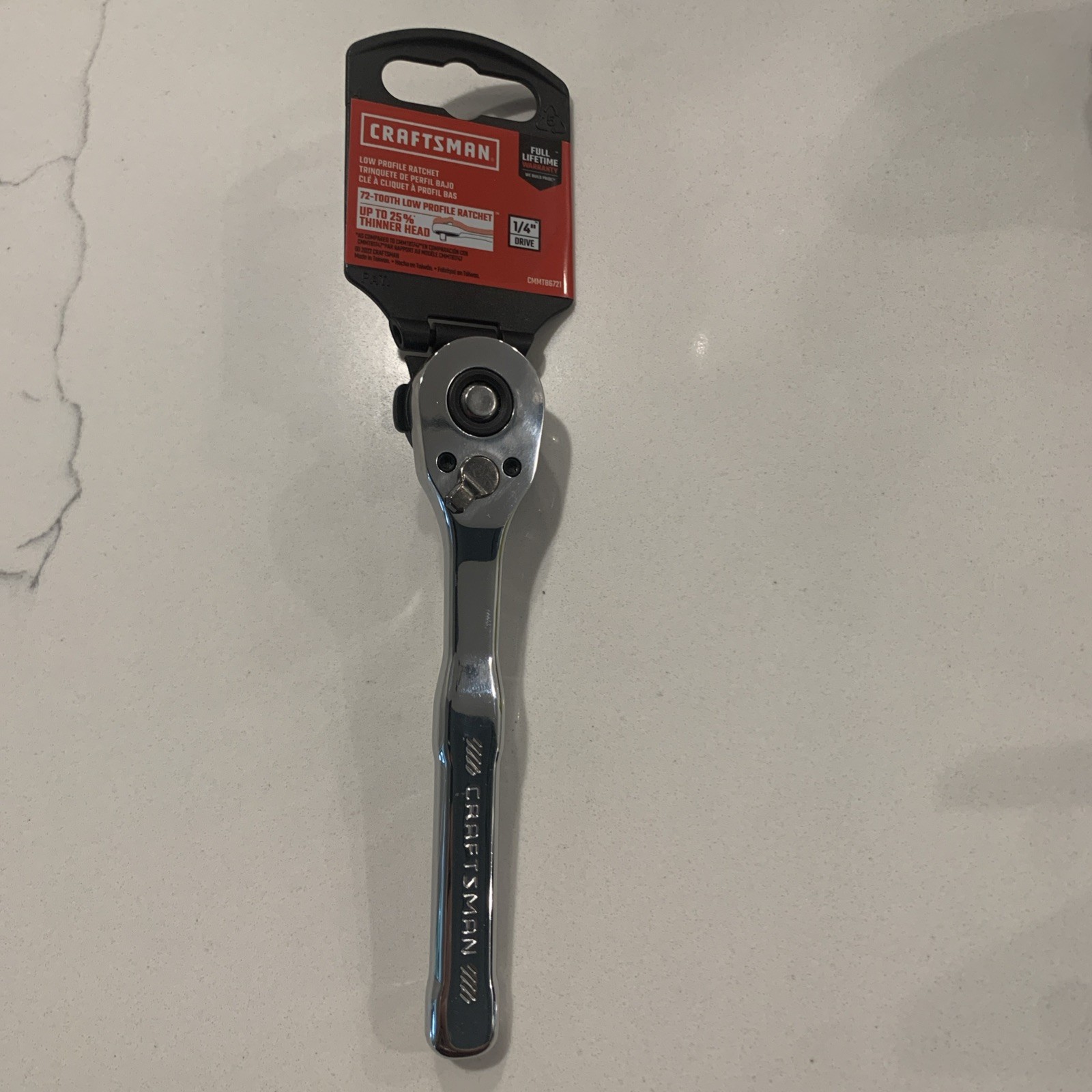 Craftsman 1/4 72 Tooth Low Profile Ratchet CMMT86721