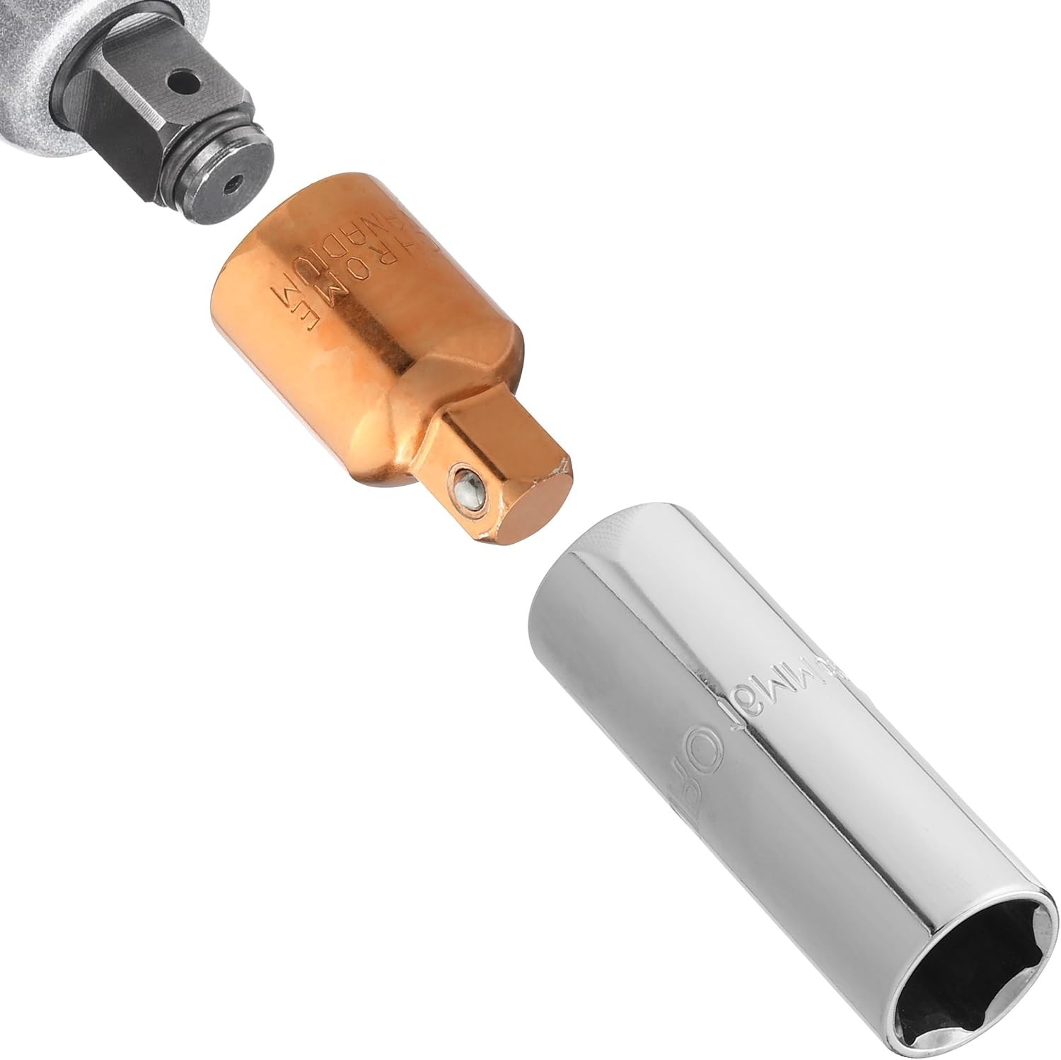 4-Piece Rose Gold Impact Socket Adapter Set – Chrome Molybdenum Steel