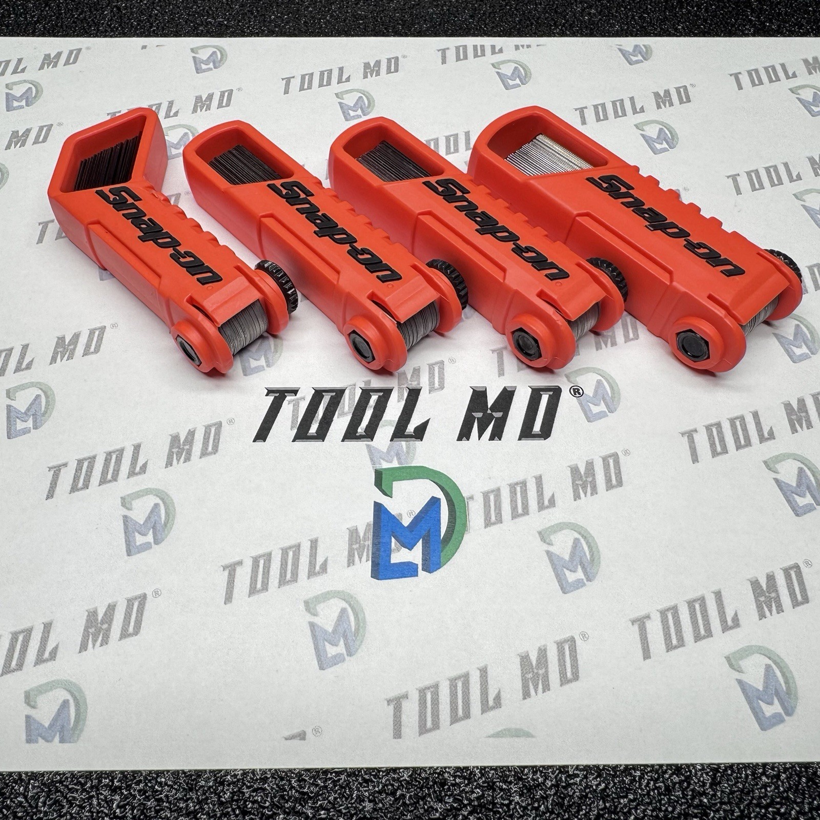 Snap-on Tools USA NEW ORANGE 4pc Offset 45° & Straight Feeler Gauge Blade Sets