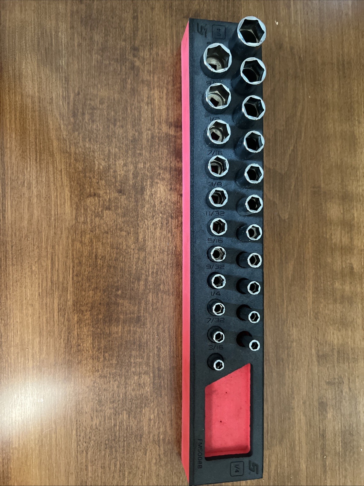 122STTMFR 1/4 22PC 6 Point SAE Socket Set In Foam