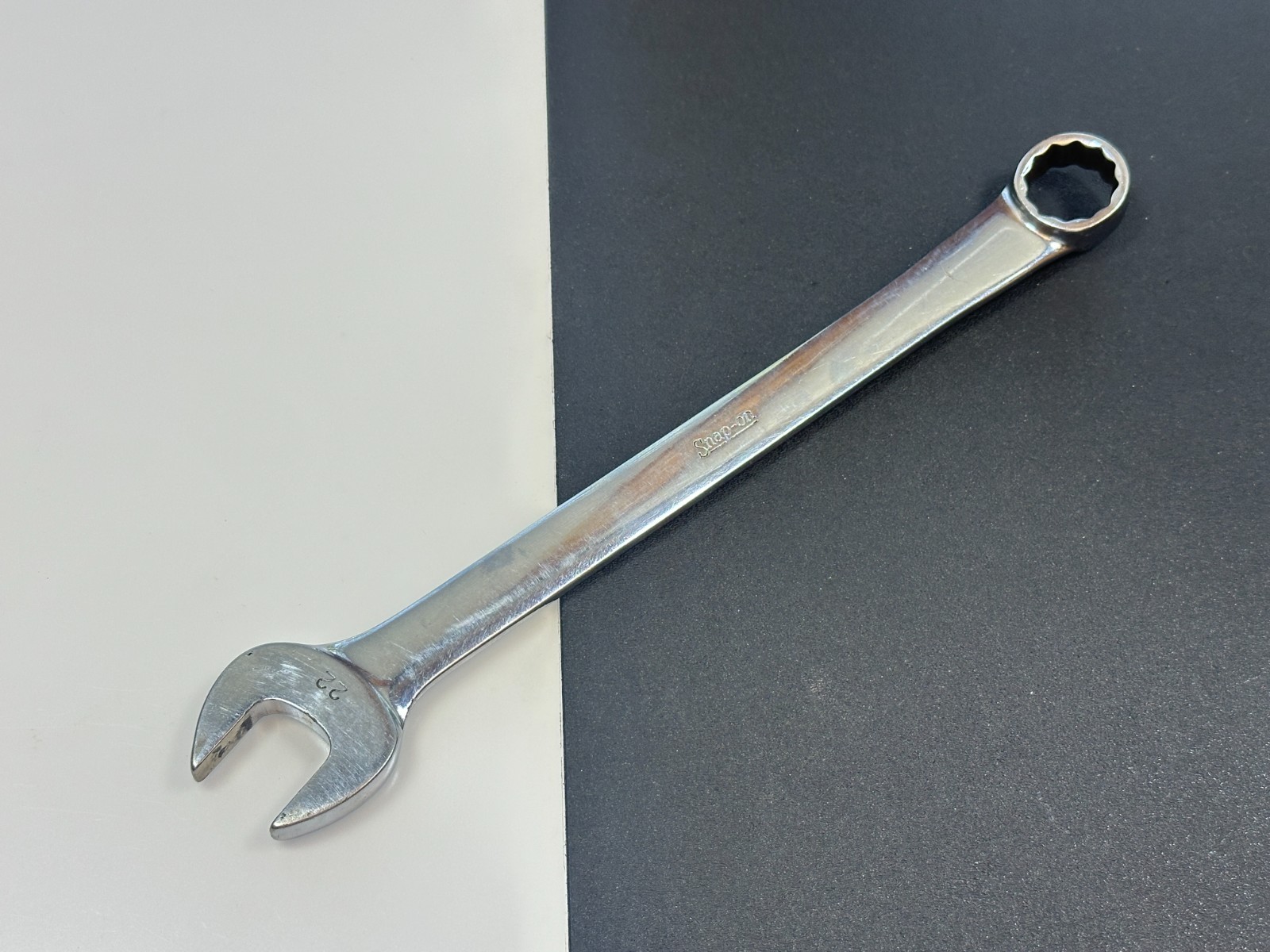 🇺🇸 Snap-on Tools USA 0EXM220 Metric 22mm Chrome Combination Wrench, 12 Point