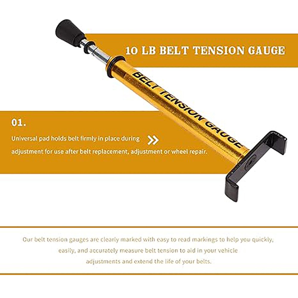 Motorcycle Belt Tension Gauge Tool Adjustable For Harley All Belt Driver Bikes