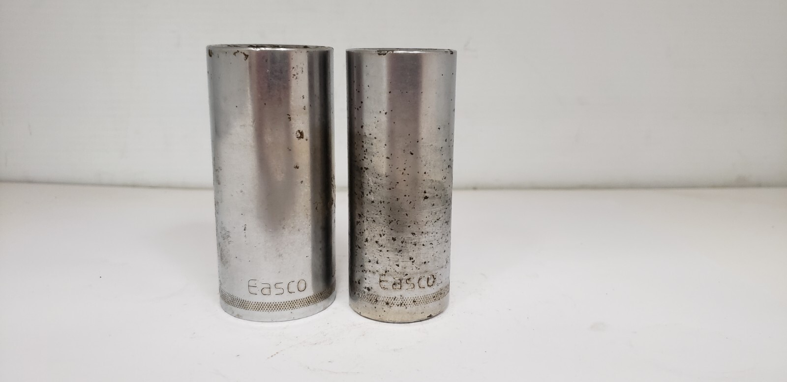 EASCO 53 3236 & 53 3232 1/2″ DRIVE DEEP SOCKETS, 1-1/8″ & 1″, 12 POINT LOT OF 2