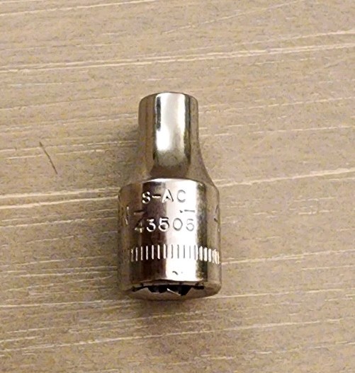 Craftsman 4mm Socket 6 Point 1/4″ Drive S-AC 43505