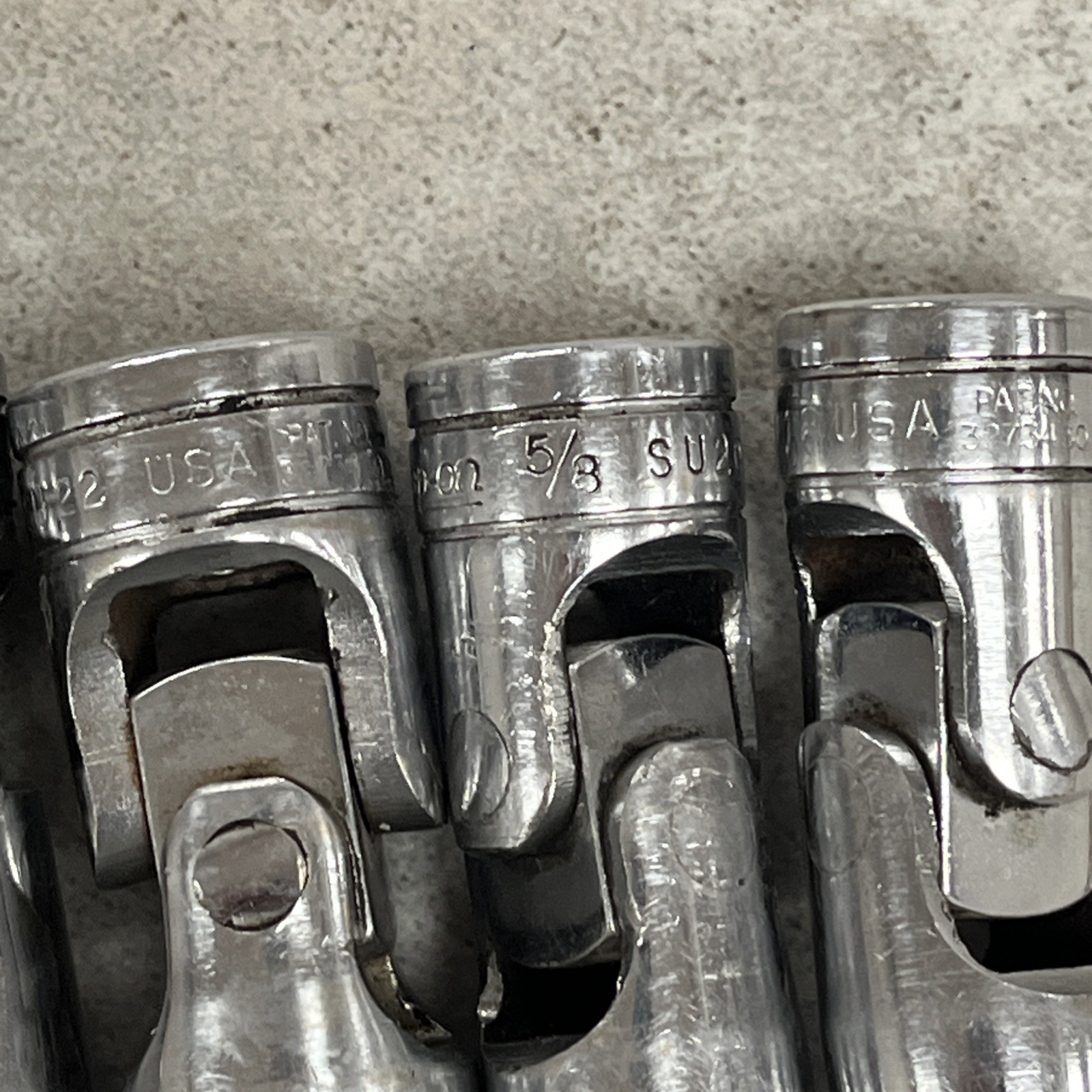 Snap On 1/2″DRIVE 7PC. SWIVEL SOCKET SET Snap-On 9/16-15/16 plus Mac 1/2