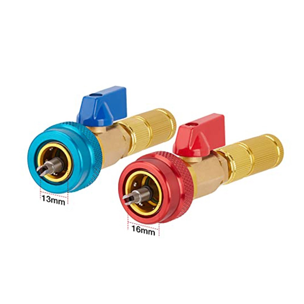 R134a Compatible Valve Core Remover with Stainless Steel Rod and Brass Housing