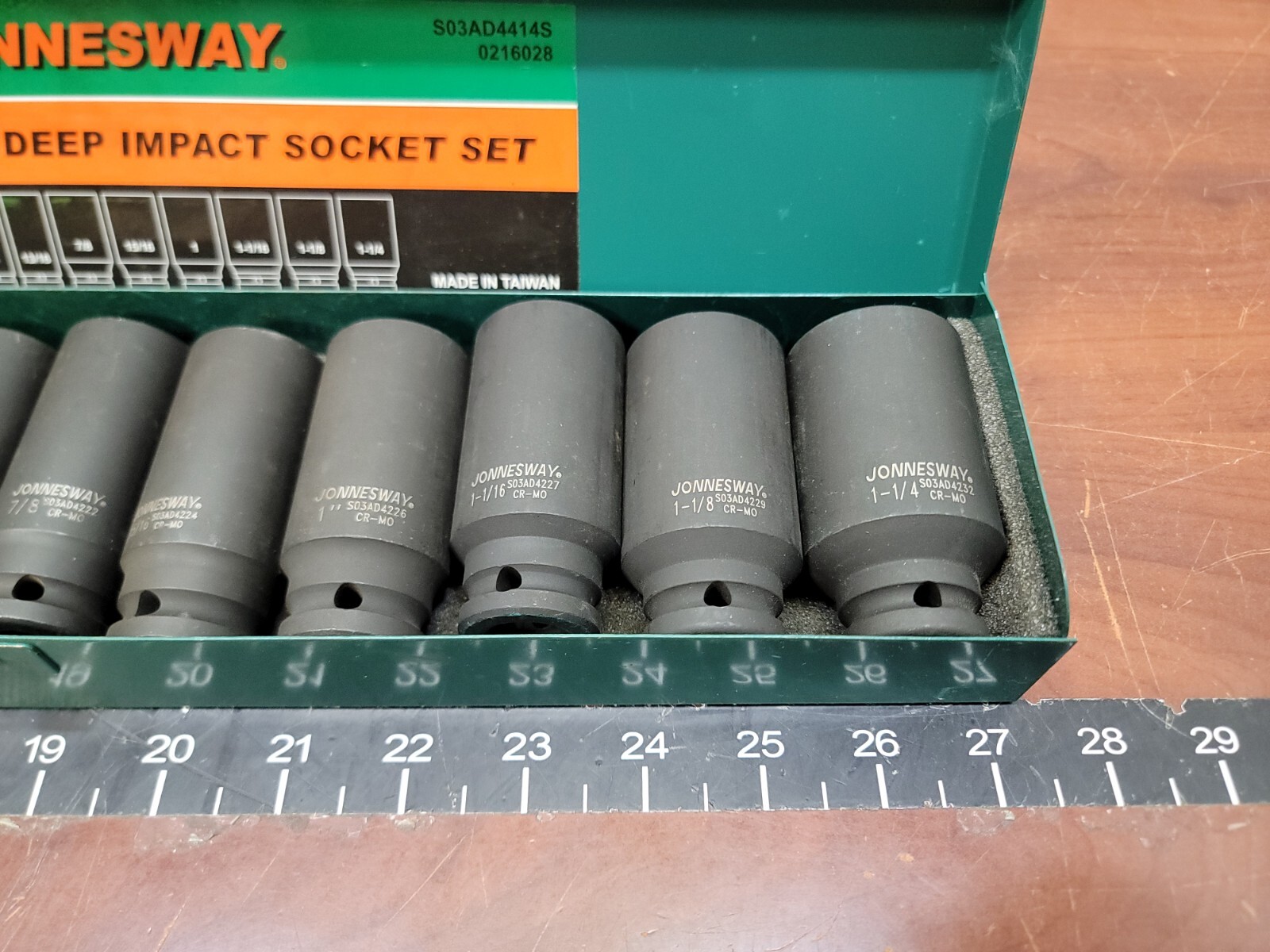Jonnesway S03AD4414S 14pc 1/2″ Dr. Deep Impact Socket Set