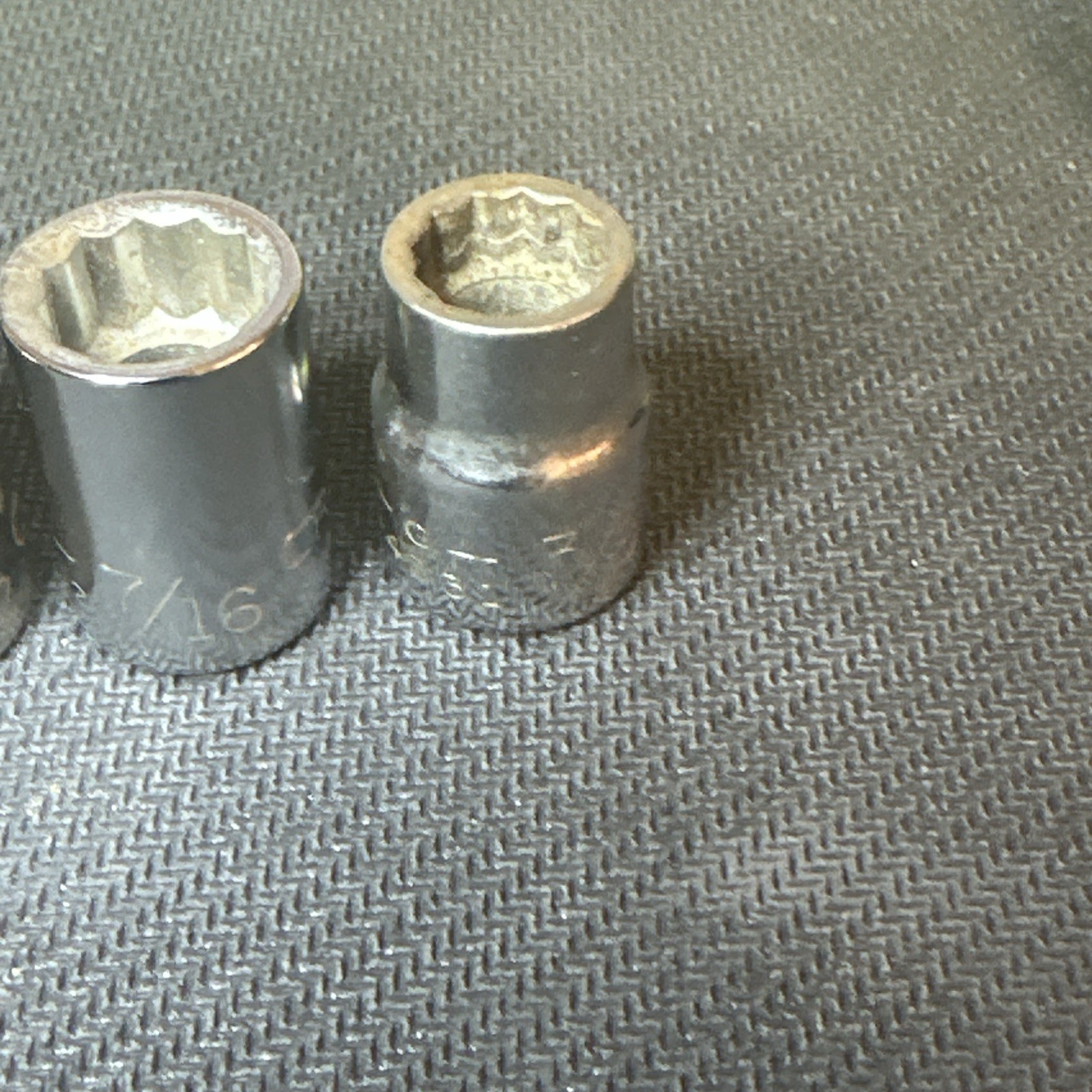 Craftsman -G- 8pc. 3/8 Drive SAE Shallow Socket Set 12 Point. 3/8 to 13/16”