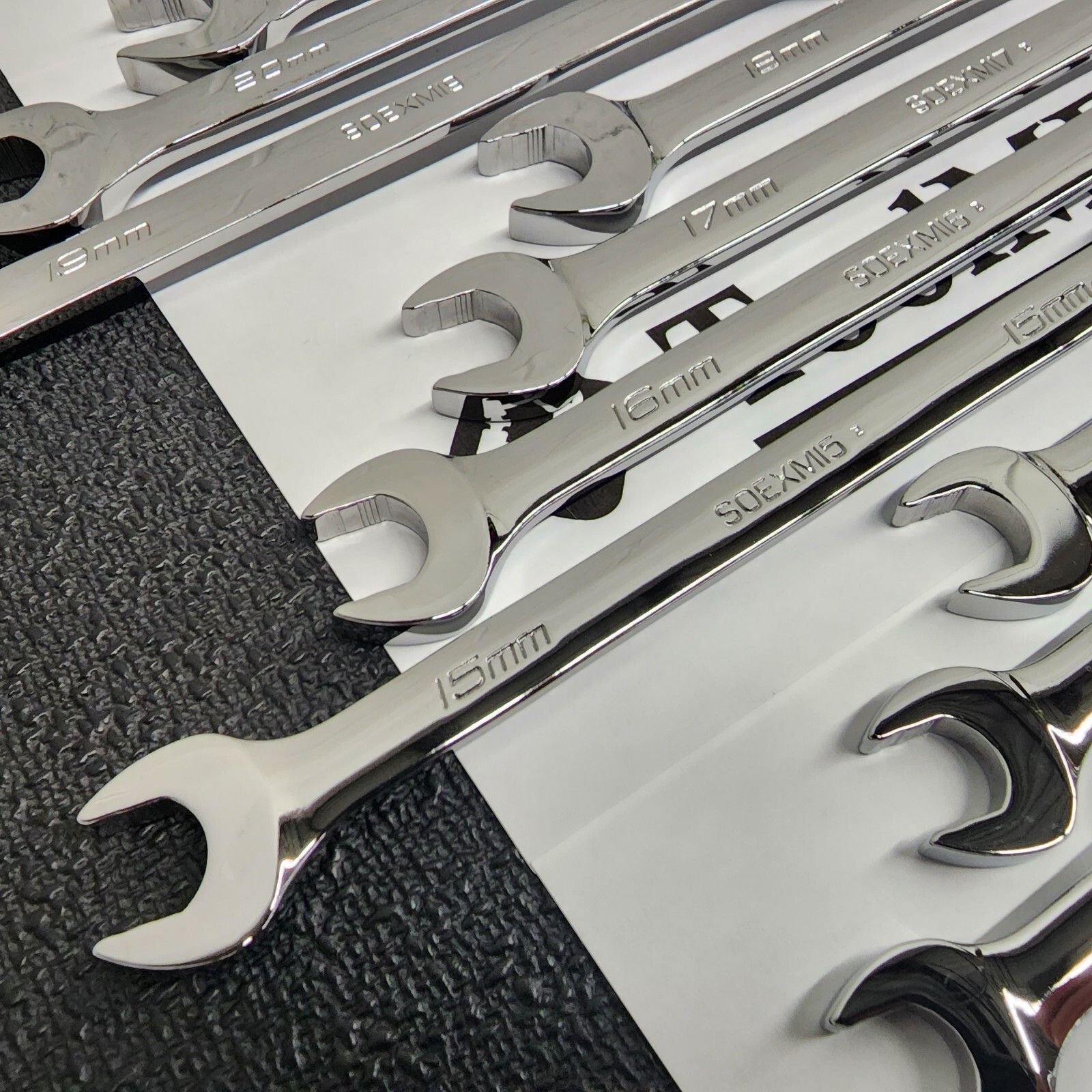 Snap-on Tools USA NEW 19pc MASTER METRIC Flank Drive Plus Combo Wrench Set
