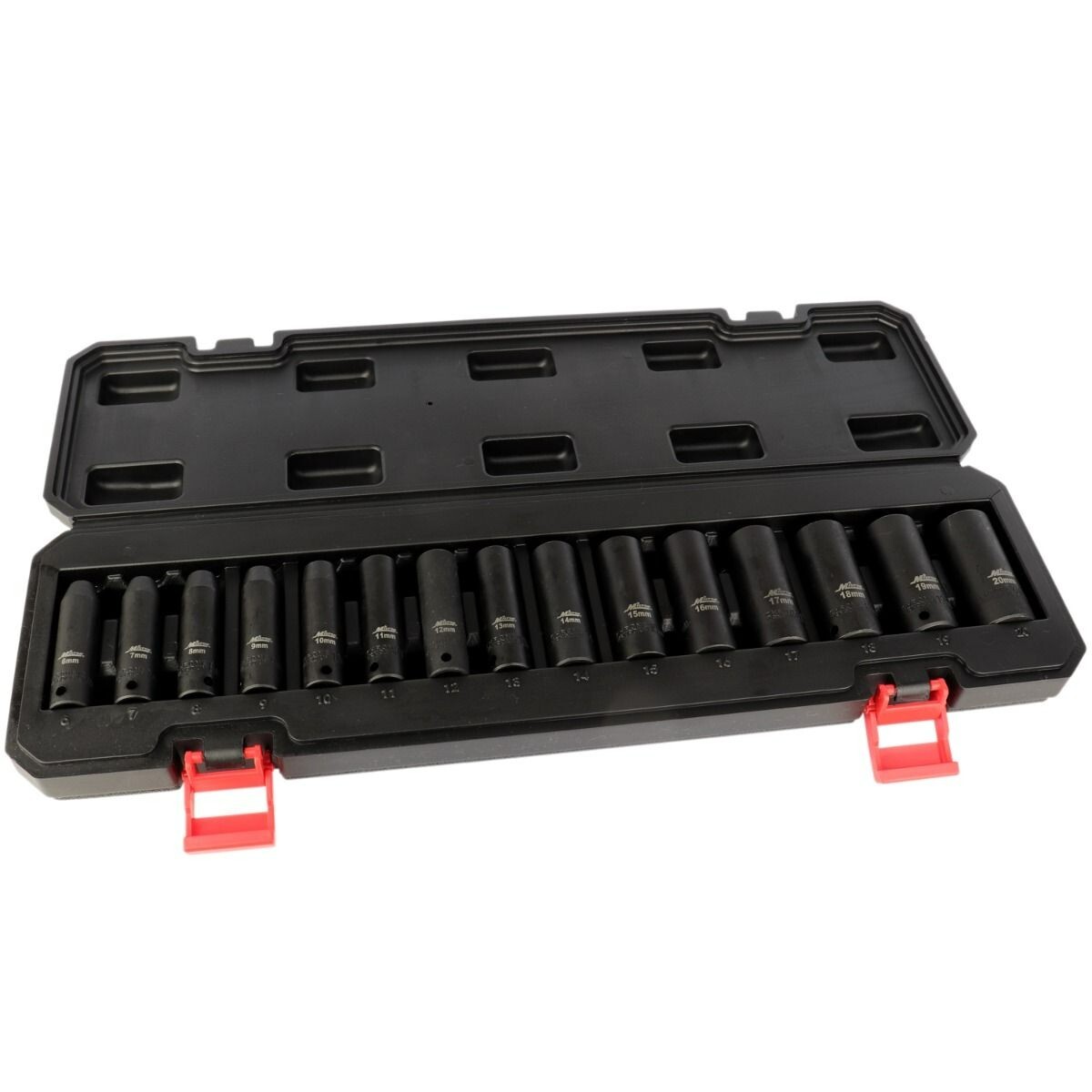 Milton® 15-Pc. 3/8” Drive Deep 6-20 Metric Impact Socket Set