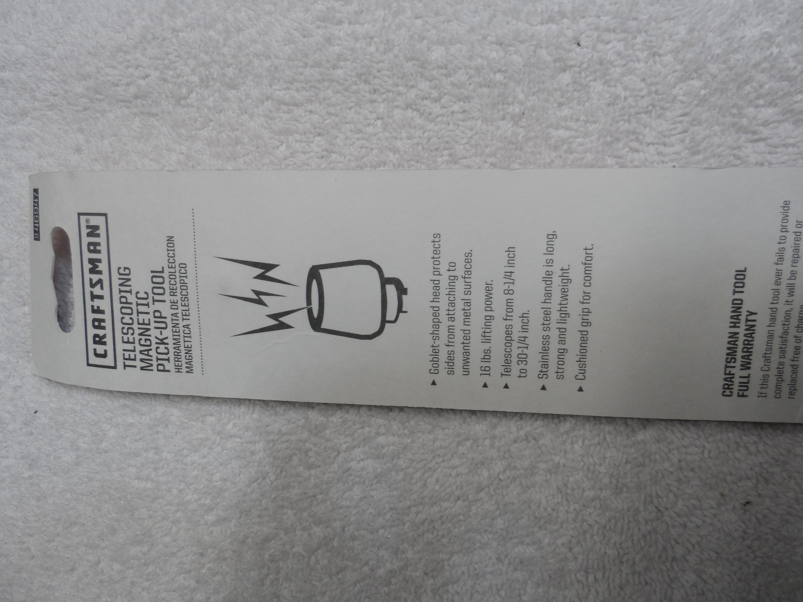 Craftsman Mega Mag Magnetic Pick Up Tool, made in USA – Part # 46947