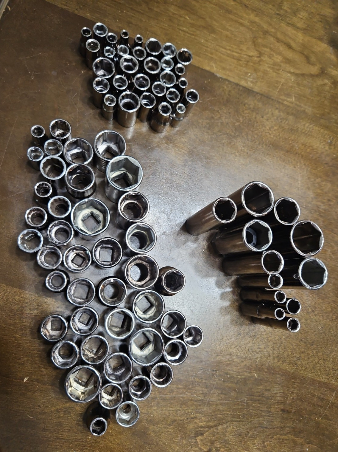 Craftsman 12, 8, 6 Point Deep And Shallow Socket Lot Set USED (84)