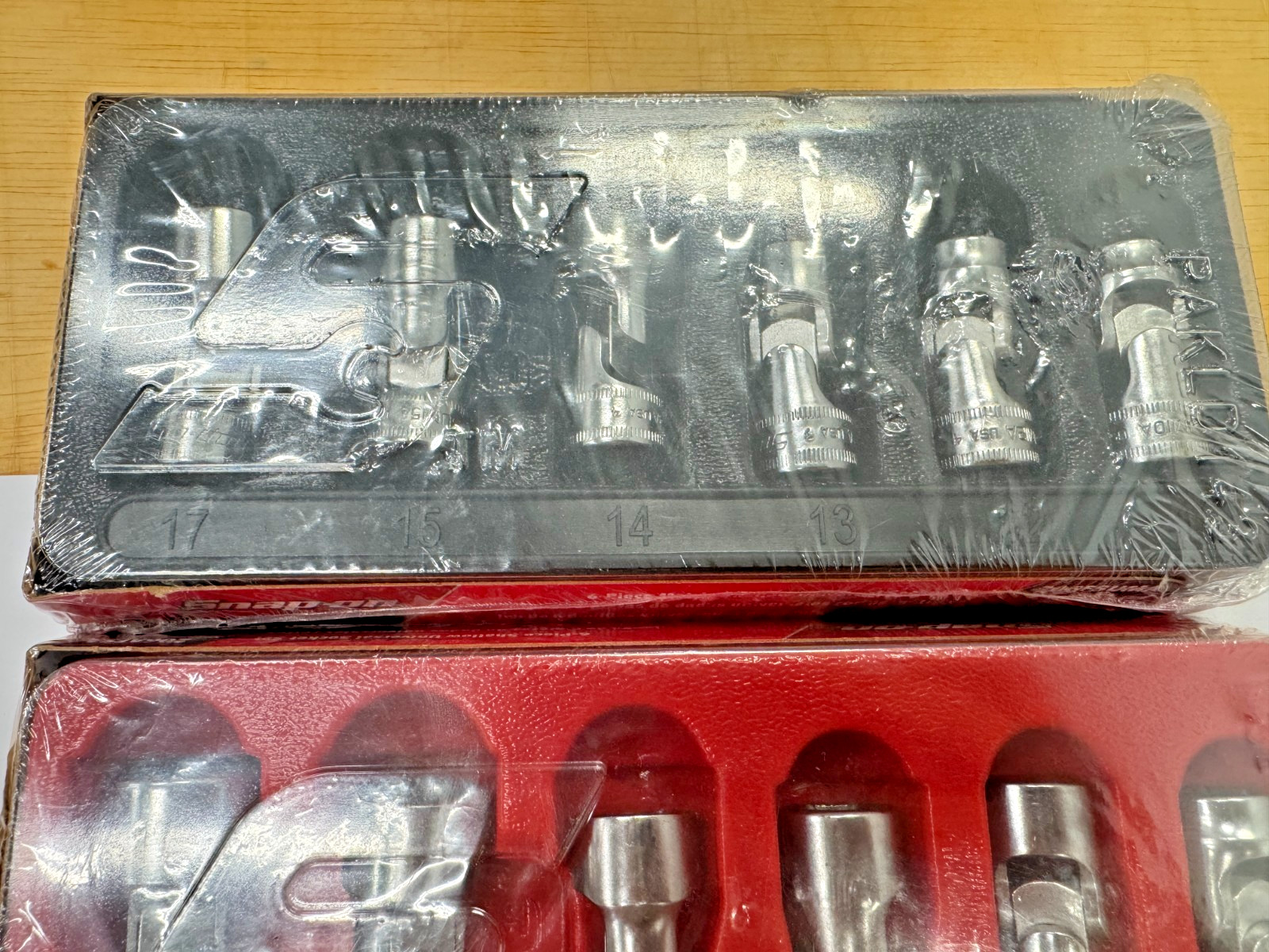 Snap-on Tools USA NEW 3/8″ Drive SAE & METRIC Chrome 6PT SWIVEL Socket Lot Set