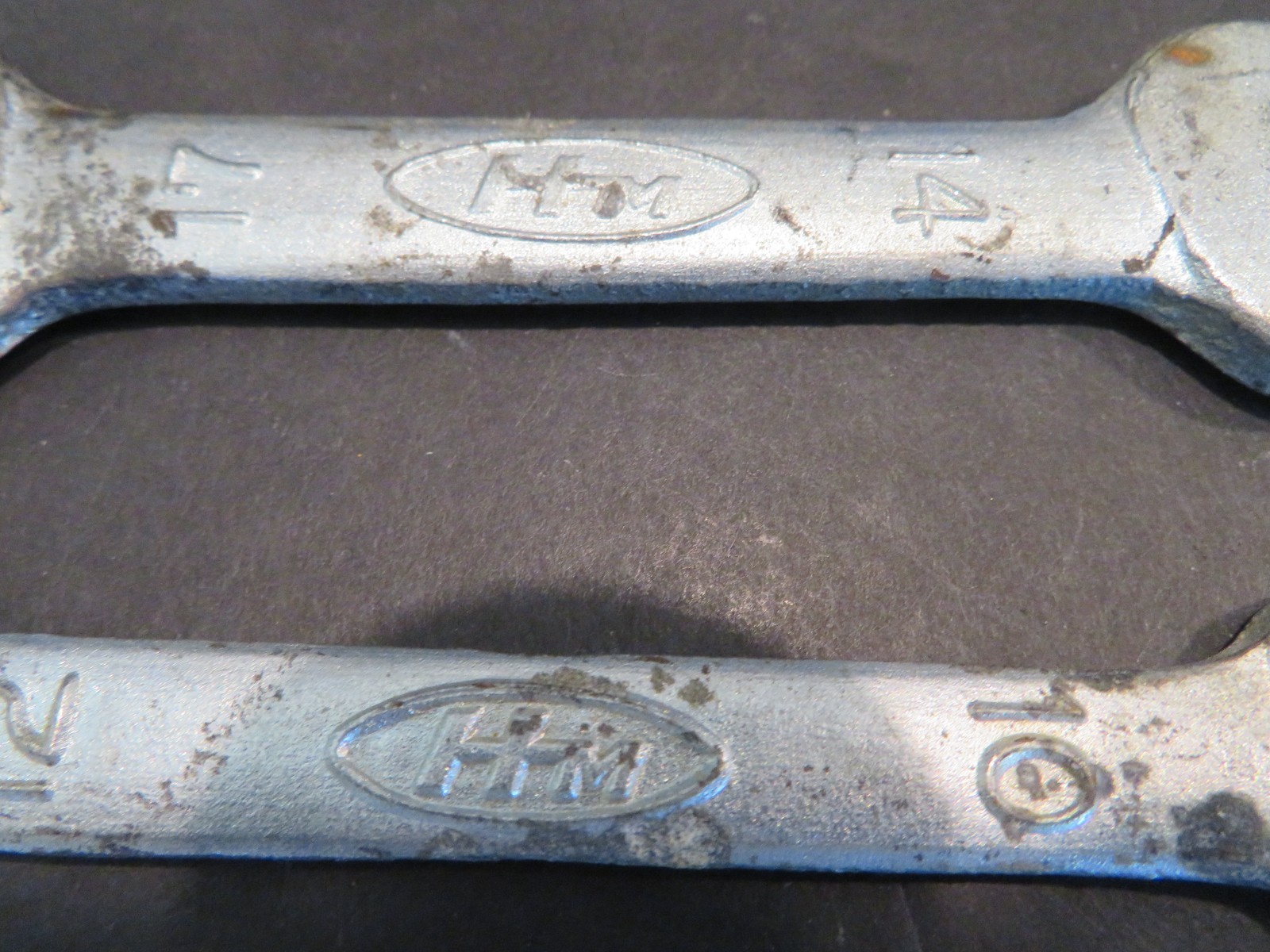 Vintage HM Honda Motors 10mm x 12mm & 14mm x 17mm Open-End Wrench Made in Japan