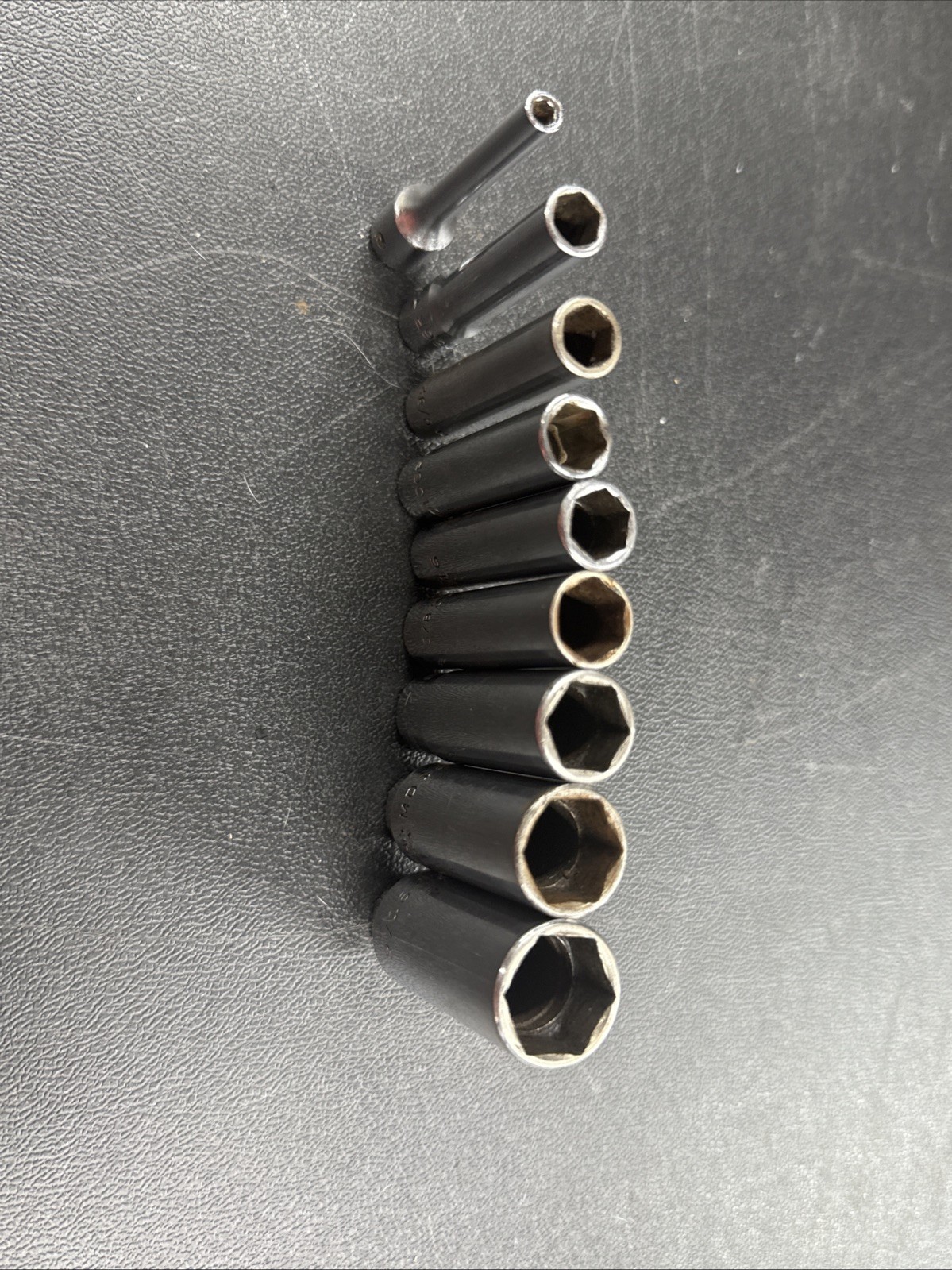 MAC Tools Socket Set 1/8To 9/16 Deep Well Set 9pc All USA 2 Snap On