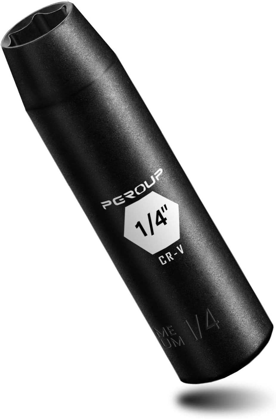SAE 1/4» Deep Impact Socket – Chrome Vanadium, Black Manganese Coating