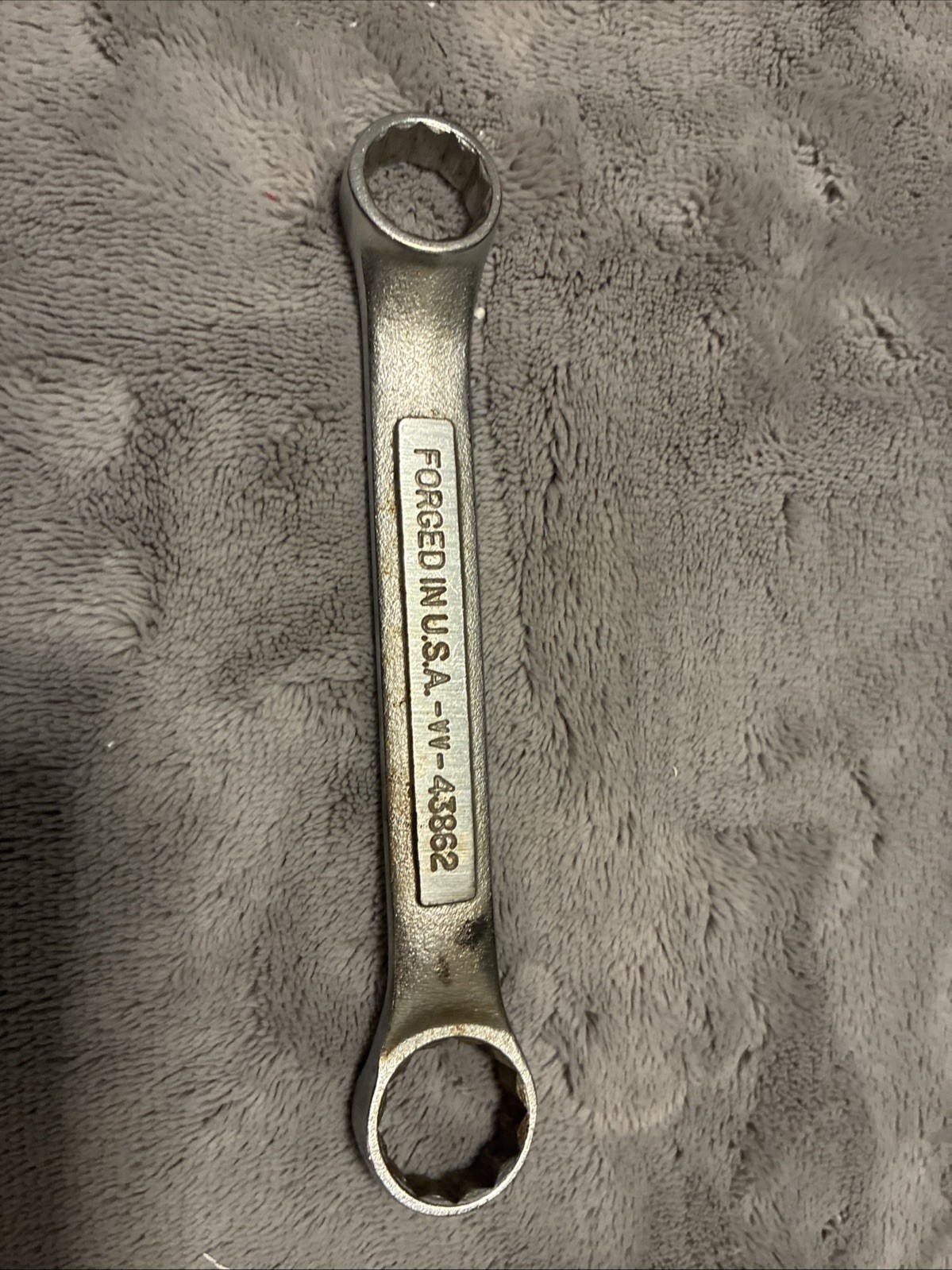 Craftsman 5/8″ x 3/4″ Double Box End Wrench Stubby -VV-43862 12-pt ~ Made in USA