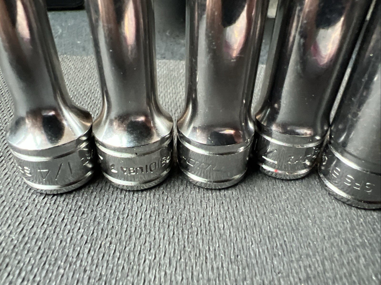 Snap on Tools NEW 11pc 3/8″ Drive SAE 6 Point Deep Socket Set 211SFSY ❤️🔥