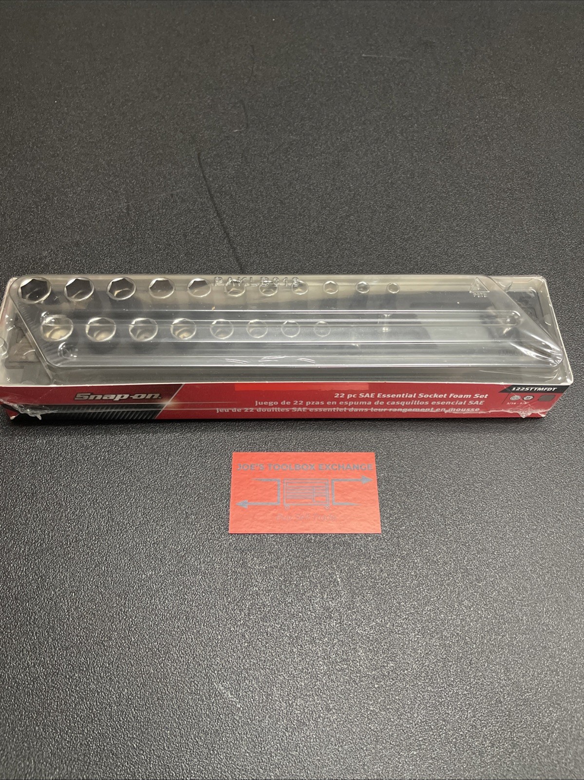 New Snap-on 22pc 1/4″ dr. SAE Shallow & Deep Socket Set Dark Titanium 122STTMFDT