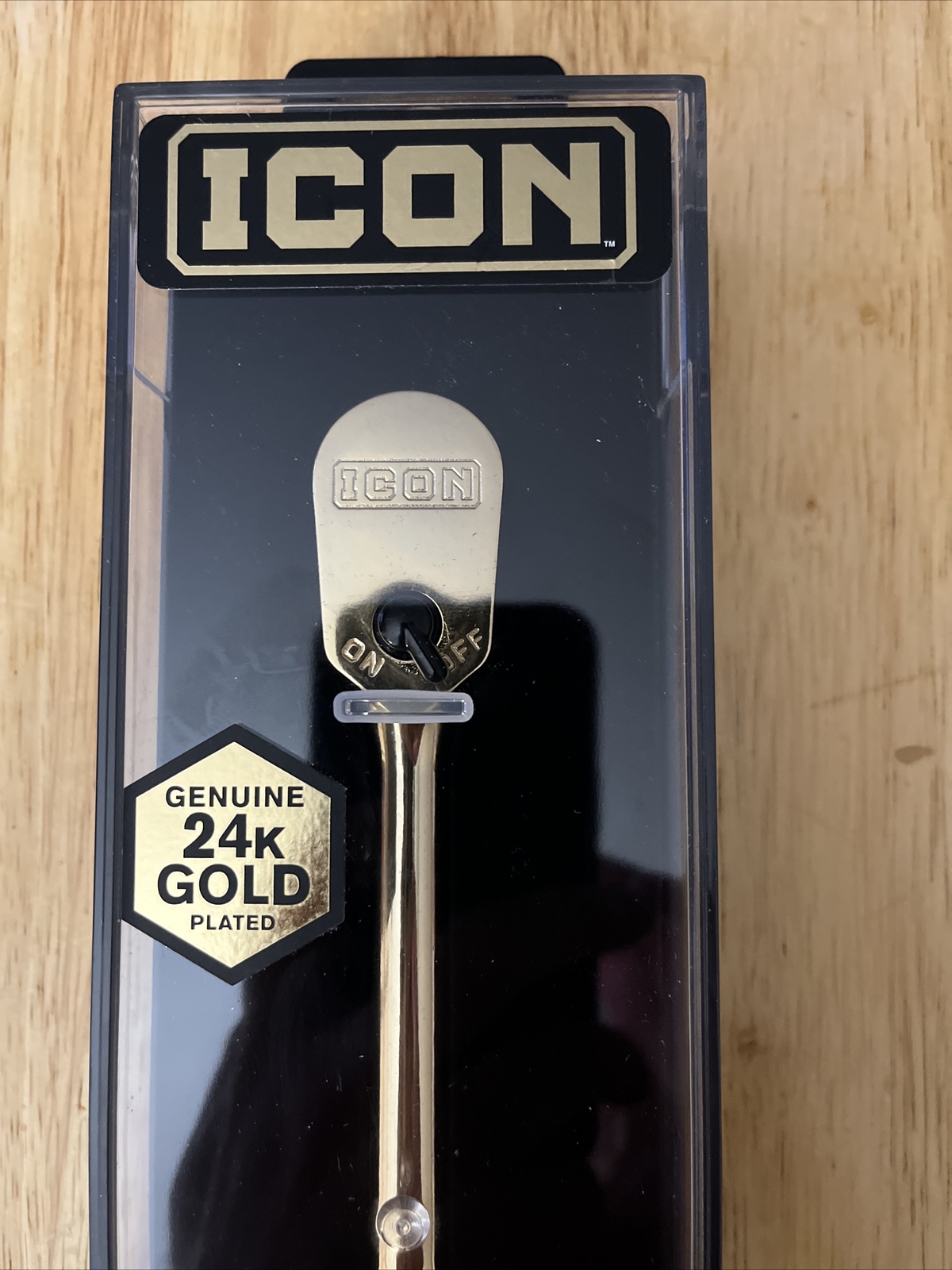 ICON GENUINE 24K GOLD PLATED PROFESSIONAL RATCHET SPECIAL EDITION 90 TOOTH 3/8»
